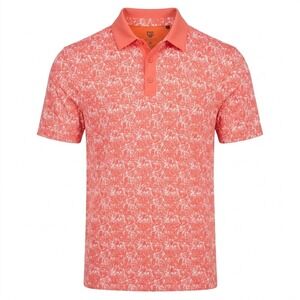 Graham Luxe Golf Polo Shirt Mens 2XL Magic Star Perfect Coral Colorway